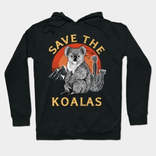 Save The Koalas Animal Lovers Hoodie